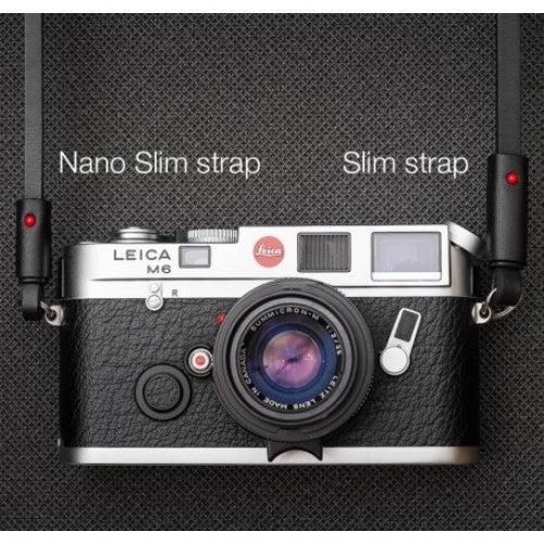 Deadcameras Black Nano Slim Strap / Red Dot 105cm